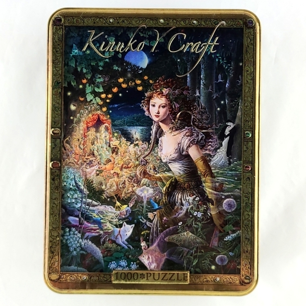 RARE New Sealed Kinuko Y Craft Master Pieces Tin Box Jigsaw Puzzle 1000 Pcs